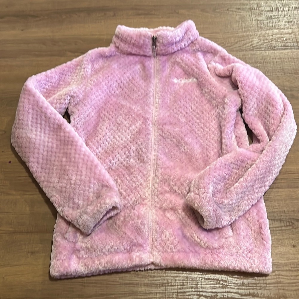 Soft light pink Columbia jacket kids 14/16